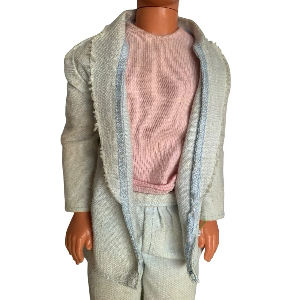 Vintage 1968 Ken Barbie Doll Molded Brown Hair Bendable 3Click Leg Hong Kong D47